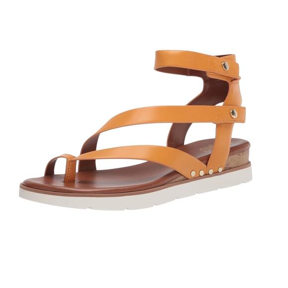 New! Franco Sarto Daven Gladiator Sandals in Mustard - Size 7.5 / EU 37.5 - Picture 1 of 11